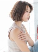 関内/髪質改善/艶感♪マロンベージュの大人前下がりボブl