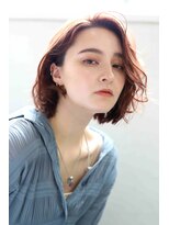 アズーア ヘアーアンドスパ(azure hair&spa)&nbsp;ニュアンスパーマ　　かきあげミディアム