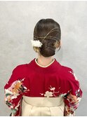 タイトシニヨン 着物ヘア