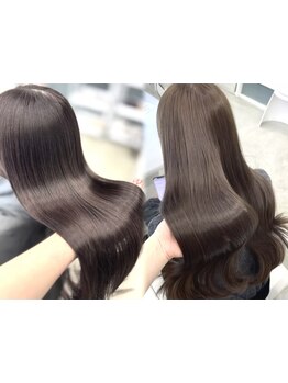 後ろ姿が韓国美女に!!韓国ヘアサロンおすすめTR＆透明感ケアカラーで巻いてもうるツヤな憧れぷるん髪♪