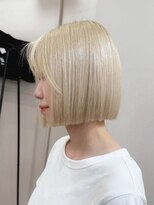 ニトバイアンキシム(nit by ahnkism)&nbsp;韓国ボブミルクティーベージュケアブリーチ堀江