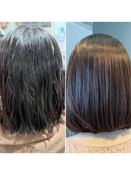 スリーピースヘア 恵比寿(3PeaceHair) 自然なストレートヘアを叶える、プレミアム髪質改善縮毛矯正