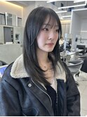 透明感アッシュグレージュ/赤み消しカラー