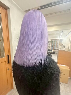 リアン(Lien) ハイブリーチ/ミルキーパープル/ストレートヘア