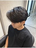 レイヤー毛流れセンターパート