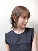 小顔ショートウルフシースルー耳掛け