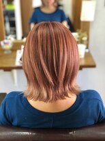 ヘアスタジオ ロメオ(hair studio Romeo)&nbsp;外ハネツヤ感ピンクベージュ