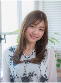ワンカールで大人かわいいストレート♪