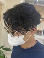 クオル 立川(QOL)&nbsp;ツイストスパイラルパーマセンターパートツーブロック刈り上げ