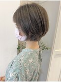 短すぎない王道ショートボブ