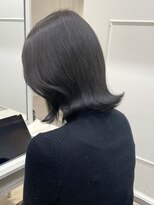 シーン(seen)&nbsp;【くびれヘア×ブルーグレージュ】小顔カット　グレージュカラー