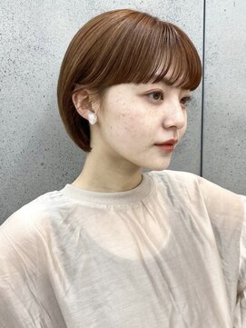 ヴェイン 渋谷(vain) マッシュショート×暖色系カラー