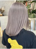 ダブルカラーインナーカラーミルクティーベージュローライト韓国