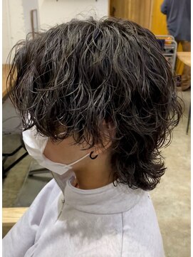 グリーン 高田馬場(green) マッシュウルフ×波巻きパーマ