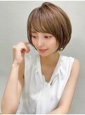 20代30代40代大人かわいい 小顔 前下がりボブ &nbsp;ひし形シルエット