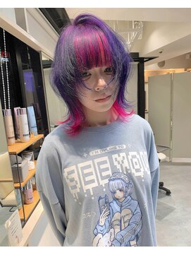 シピ バイ ブレス(shipi. by brace) インナーカラー/ピンク/ラベンダー/顔まわりカット