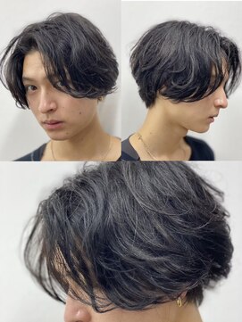 ヒロギンザ 大阪本店(HIRO GINZA) ナチュラルセンターパート×ニュアンスパーマ