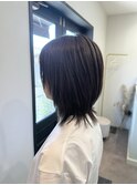 顔まわりレイヤー/ウルフレイヤー/アッシュ