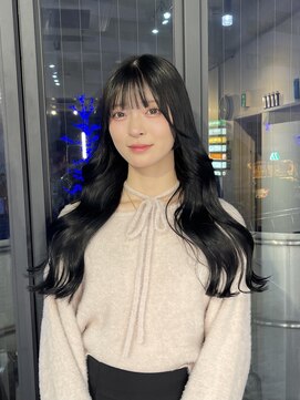 ブレンド 渋谷(BLend) マチルダボブ前髪ブルーブラック