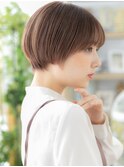 韓国風小顔グレーベージュ丸みショートTb9上尾20代30代40代