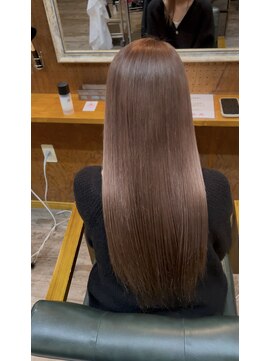 ヘアーサロン アトリエ(Hair salon ATORIE) ロングレイヤーブリーチカラーキャラメルベージュ