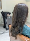 ブルーグレー×髪質改善カラー