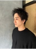 “ブルーブラック スパイキーショート”