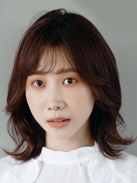 アース 鶴見店(HAIR&MAKE EARTH) シースルーバングくびれミディ