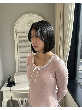 ザザ 高田馬場(ZA/ZA) 乾かすだけでまとまる◎艶感ミニボブ