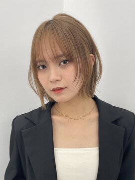 サンドイエナ 横浜店(sand yena) くびレイヤーボブルフネビージュ小顔ワンレンこなれミディ