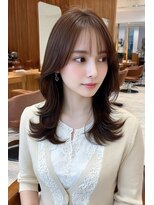 ノイエ 原宿 北参道(NoIE)&nbsp;ハッシュカットミディアムレイヤーココアブラウンダークアッシュ