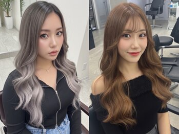 プレス(PREss)の写真/当日予約OK【カラー＋エクステ40本￥9980】【カラー￥3990Wカラー￥9990】巻ける最高級エクステ80本￥17990