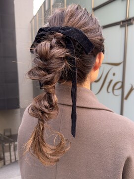 ティエラ 原宿 表参道(Tierra) 〈Tierra毛利仁美〉編み下ろしヘアアレンジ