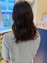 アンソル オブ リシェール(N'SOL of RICHAIR)&nbsp; 着物ヘア/ダークアッシュ/ミディアムレイヤーカット/南越谷