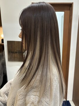 ラック 津田沼(LUCK) ホワイト/インナーカラー/津田沼/ケアブリーチ/似合わせカット