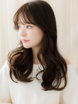 カバーヘア ブリス 志木南口駅前店(COVER HAIR bliss) 黒髪ダークアッシュ大人美人韓国風巻きヨシンモリX志木30代40代