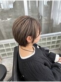 大人ショート　白髪ぼかし　脱白髪染め　ハイライト30代50代60代