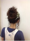 ☆ゆるふわおだんごアレンジxかすみ草☆