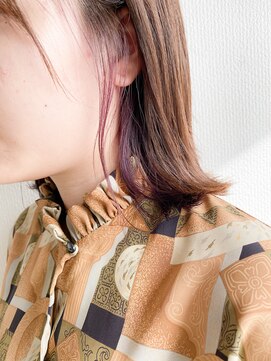 マルクラフ(hair shop Marque Laugh) ナチュラルブラウンインナーヴァイオレット