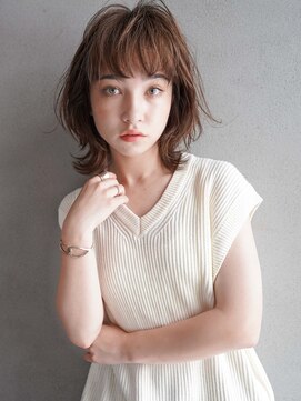 カンナ(Canna) くびれ/ウルフボブ/前髪/マロンベージュ/髪質改善/tokio20代30代