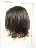 ローグ ヘアー 金町店(Rogue HAIR) ローグ金町(TAKA)大人かわいいくすみブルー暗めミニウルフボブ