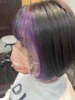 エノモト(ENOMOTO) ボブ*セクションカラー×ドレンドペールパープル