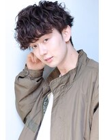 ラレイ(Lalei)&nbsp;スパイラルパーマツーブロックメンズマッシュメンズヘア