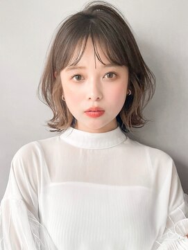 リヤン 表参道(lyann) 美髪ホワイトグレージュネビージュ大人かわいい こなれミディ*