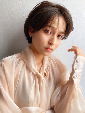 ノラ ギンザ(NORA GINZA) 【久場】絶壁解消!!丸みショート×薄めバング 20代30代40代