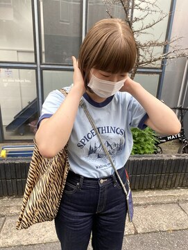 ルーム(Loom.) ブリーチ一回ブラウンベージュ