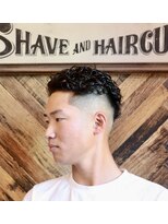 バーバーショップ スバル(BARBERSHOP SUBARU)&nbsp;＜理容室＞＜バーバー＞オールバックツーブロックパーマフェード