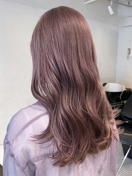 アイティー バイ アルバム 浦和店(IT by ALBUM) ペールピンク_グレージュカラーボブウルフ_ba404391