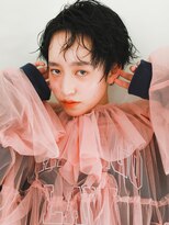 テトヘアー(teto hair)&nbsp;ショートヘア　伸ばしかけ　ウェットヘア　ニュアンスヘア　黒髪