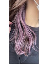 デザイナーズヘアー ラグジス(Designers hair LUXIS) ～【LUXIS海老名】～パープル×イヤリングカラー♪